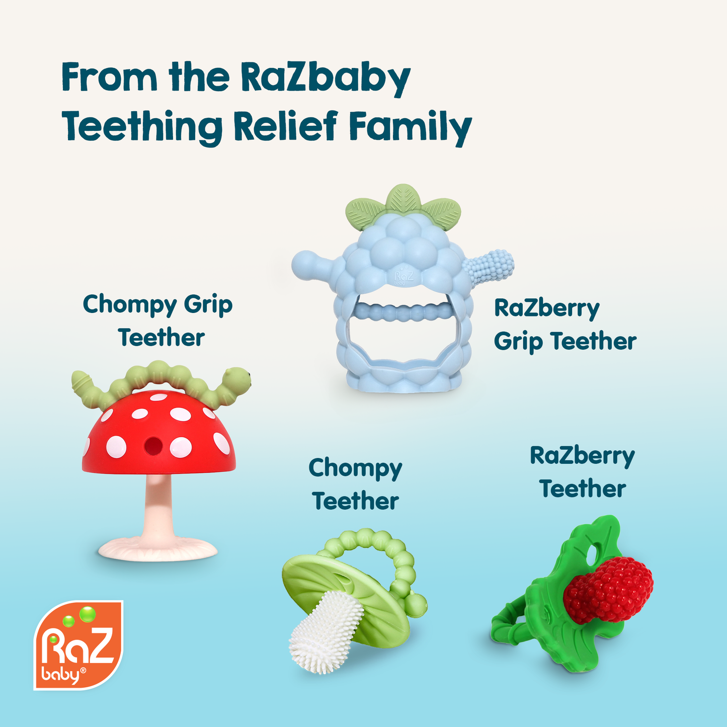 RaZberry Pop Silicone Teether Sensory Toy