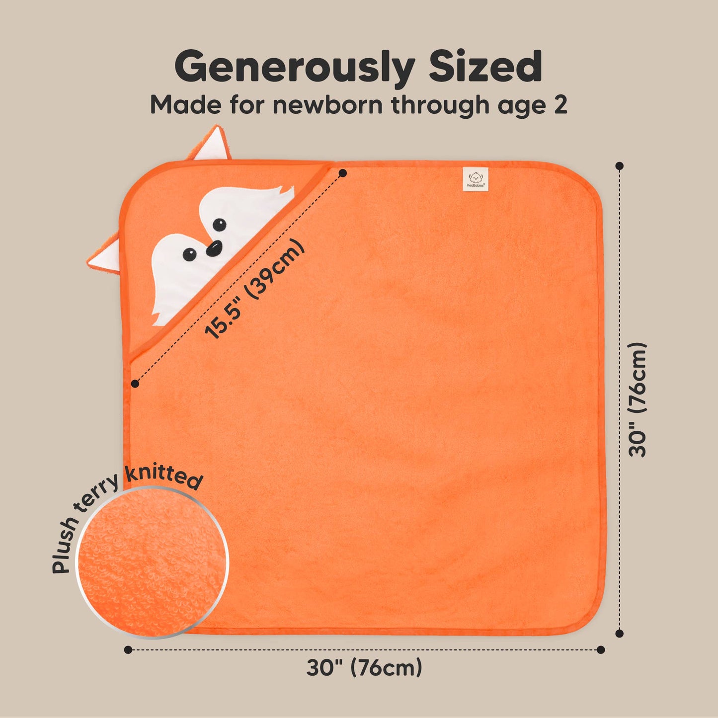 Fox Cuddle Baby Hooded Towel