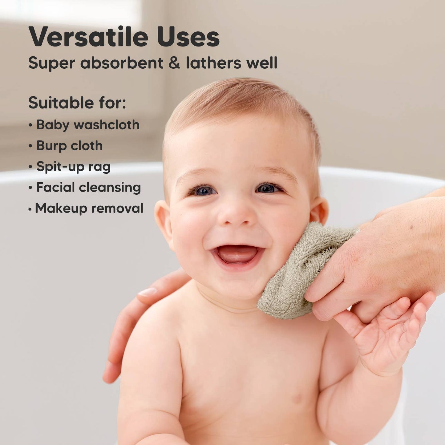 6-Pack Baby Wash Cloths