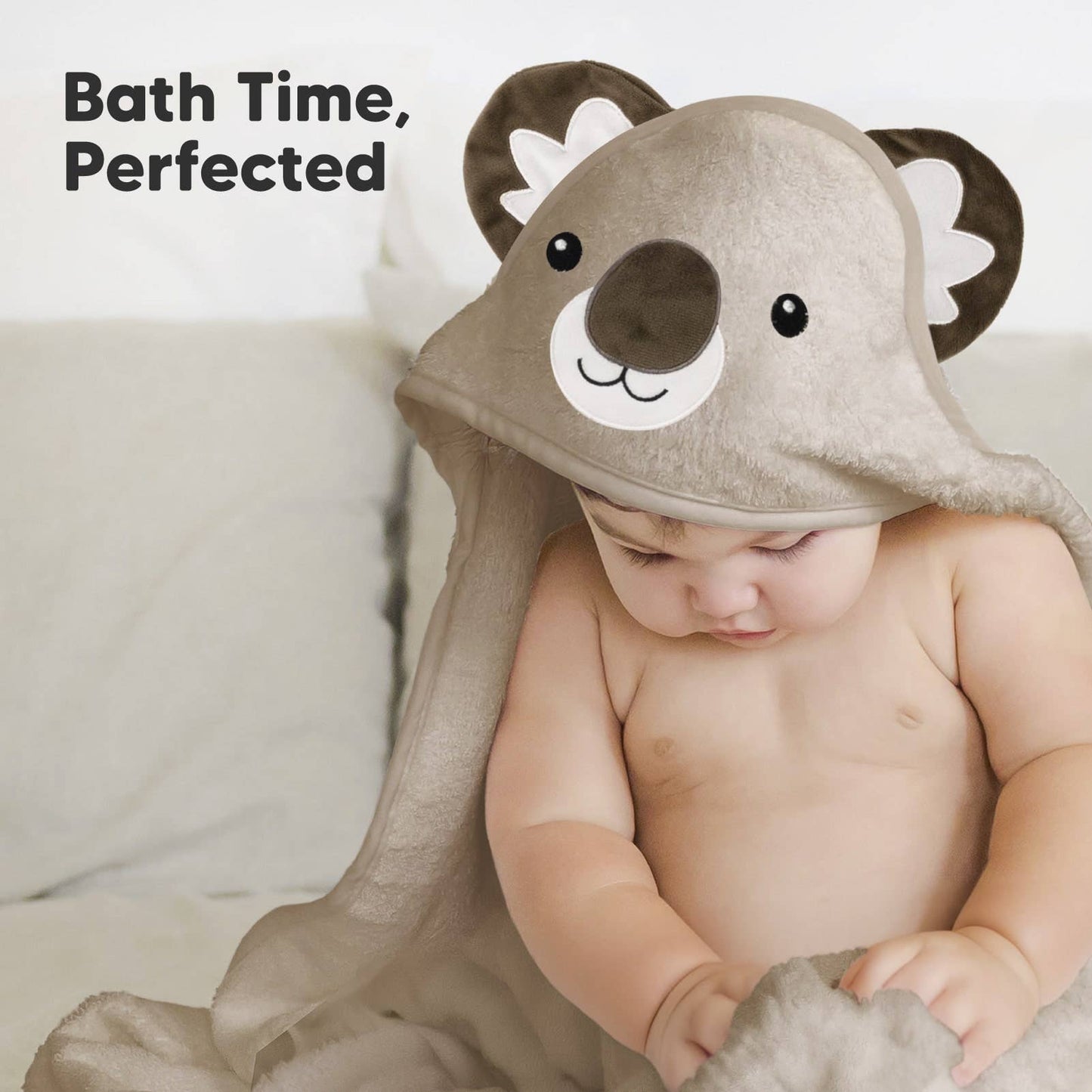Koala Cuddle Baby Hooded Towel