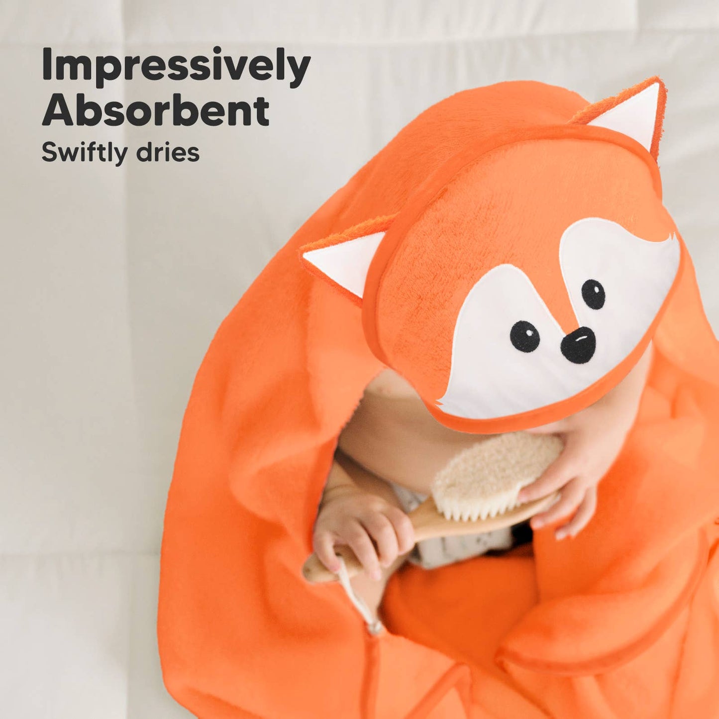 Fox Cuddle Baby Hooded Towel