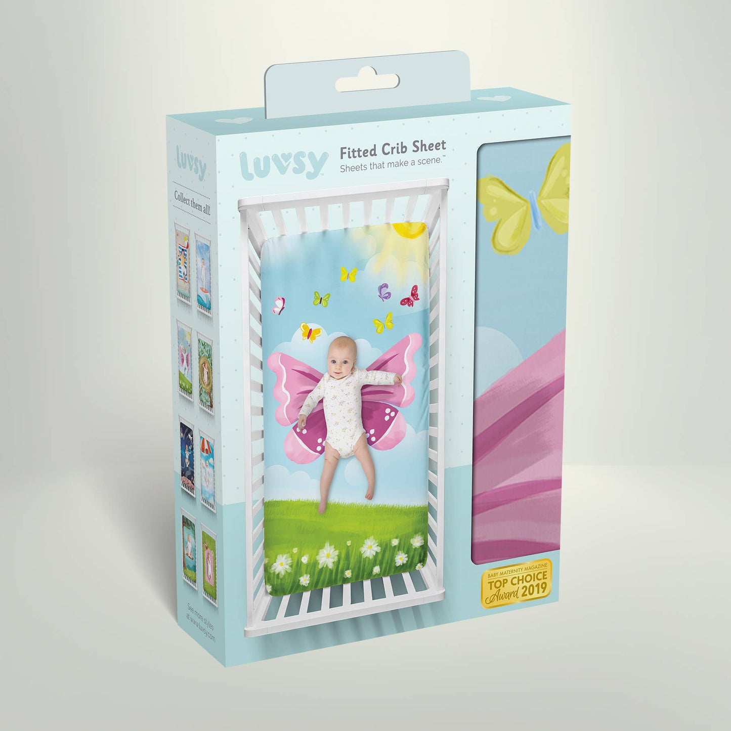 Luvsy - Butterfly Crib Sheets