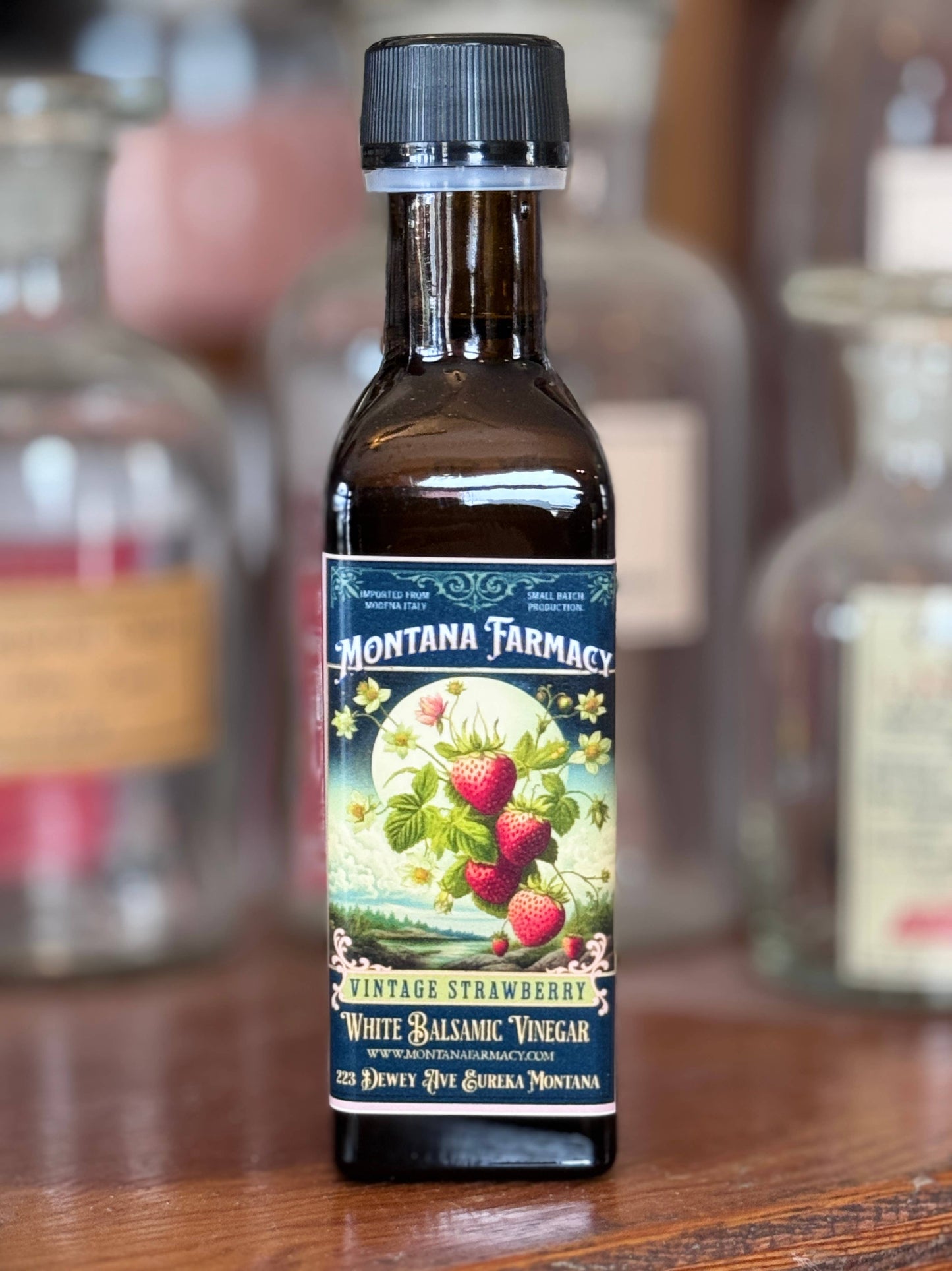 Vintage Strawberry White Balsamic Vinegar Old fashioned