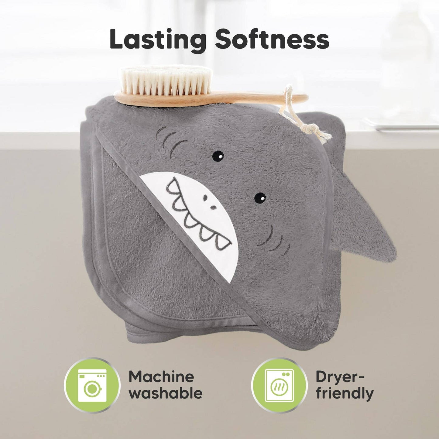 Shark Cuddle Baby Hooded Towel