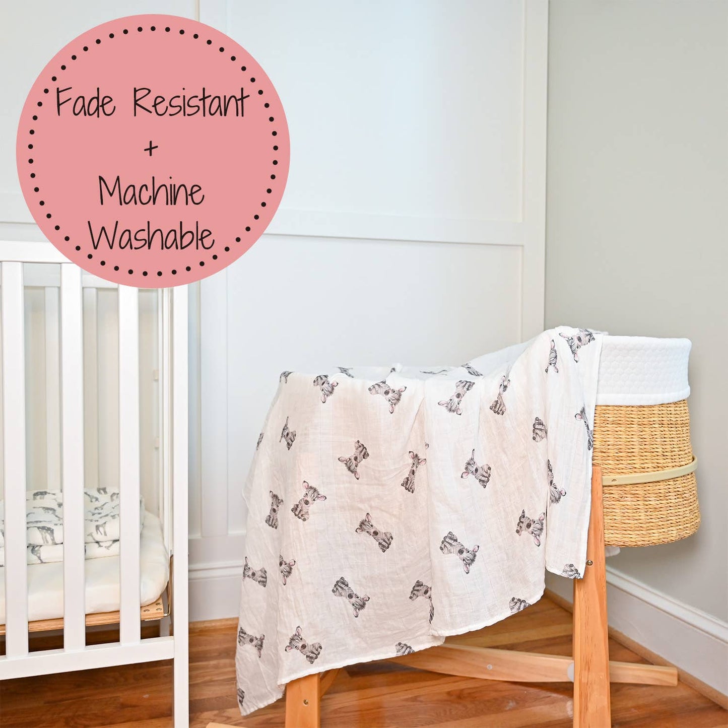 Walk on the Wild Side Baby Muslin Swaddle Blanket