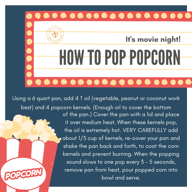 Midnight Blue Popcorn Kernels - Half Pound Bag - Movie Snack