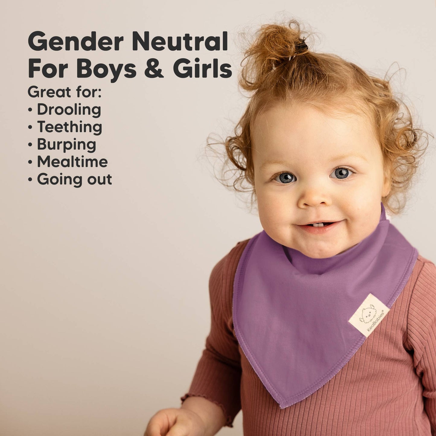 8-pack Baby Bandana Bibs for Boys and Girls