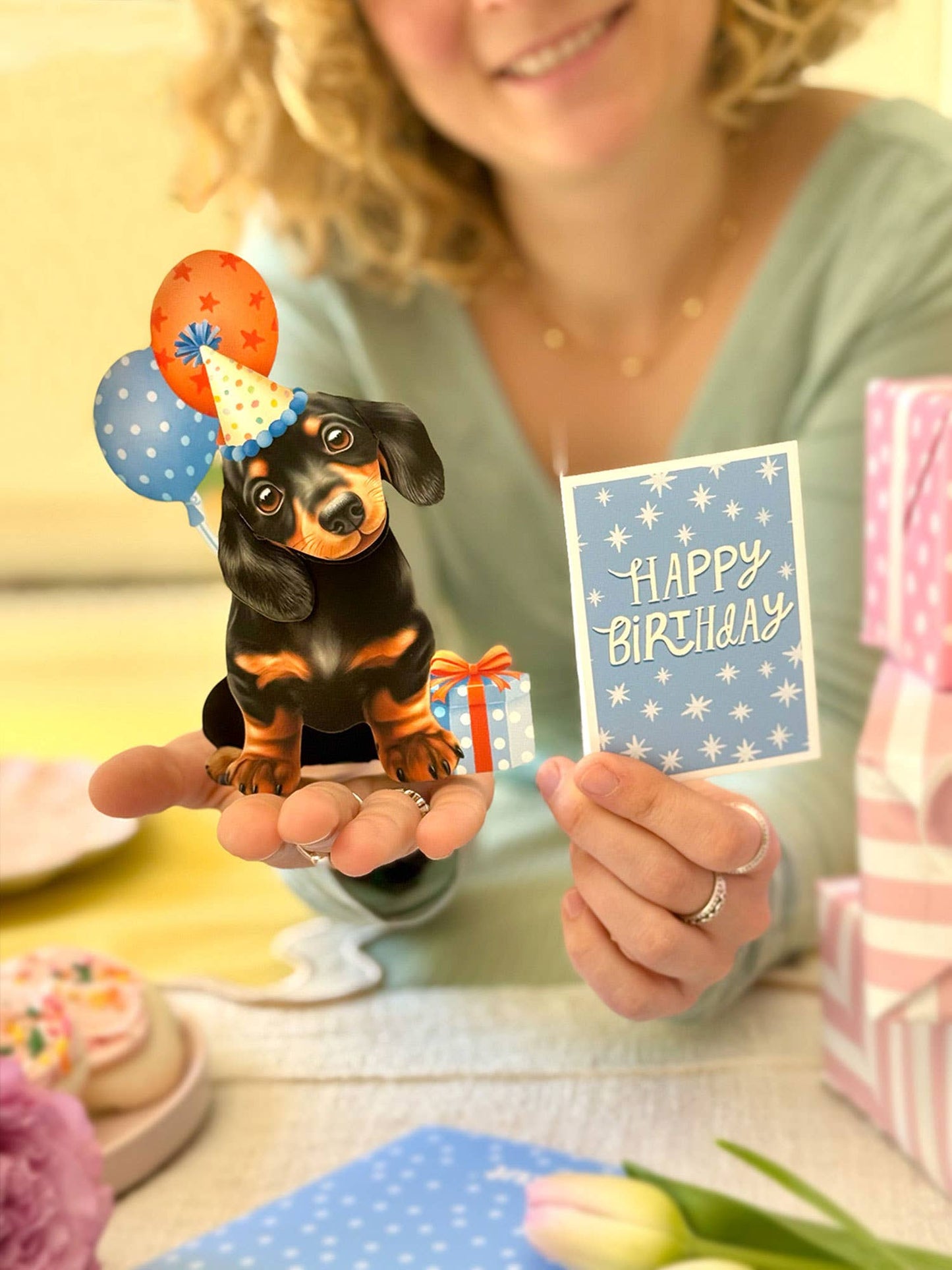 Mini Birthday Puppy Pop-up Greeting Cards