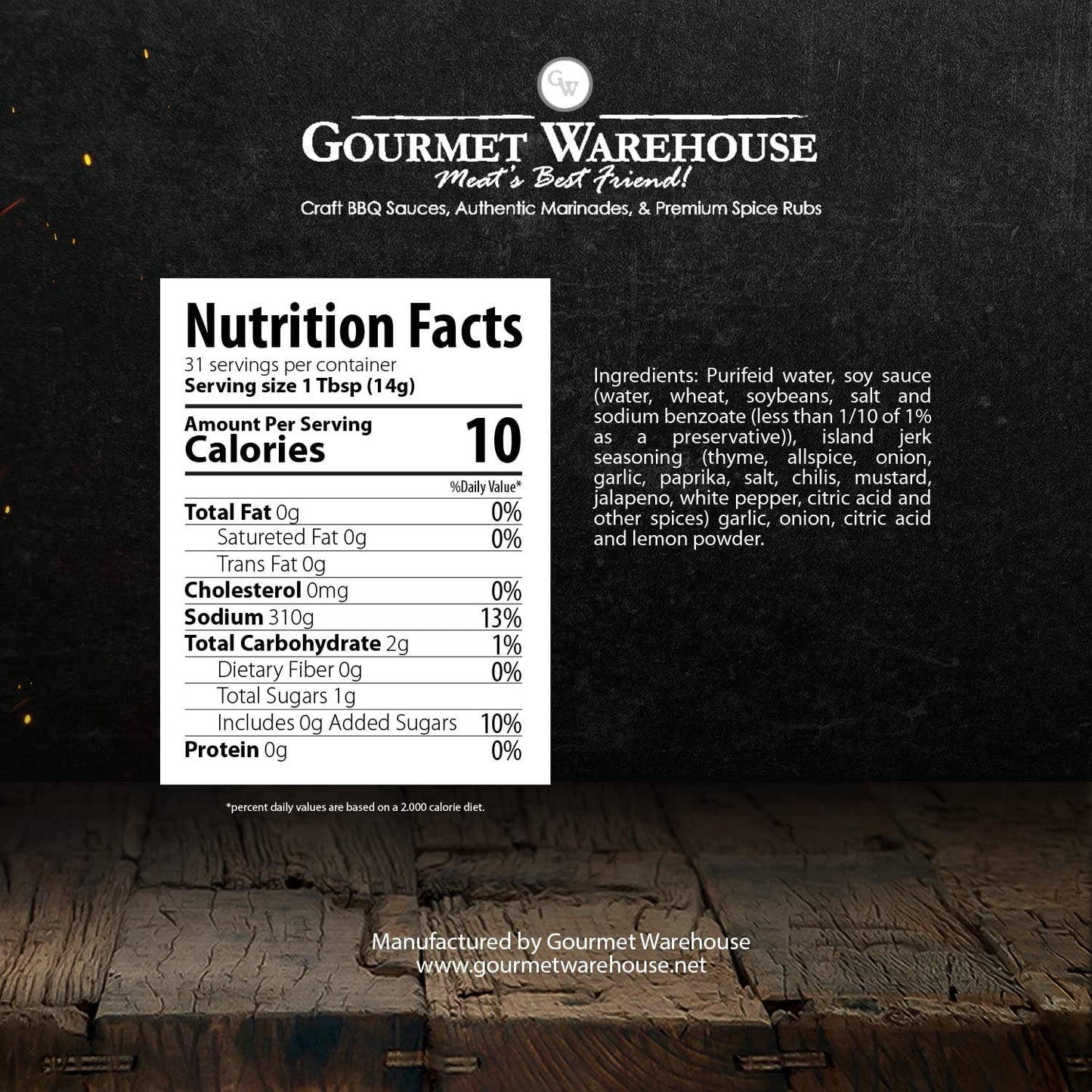 Gourmet Warehouse Island Jerk Marinade