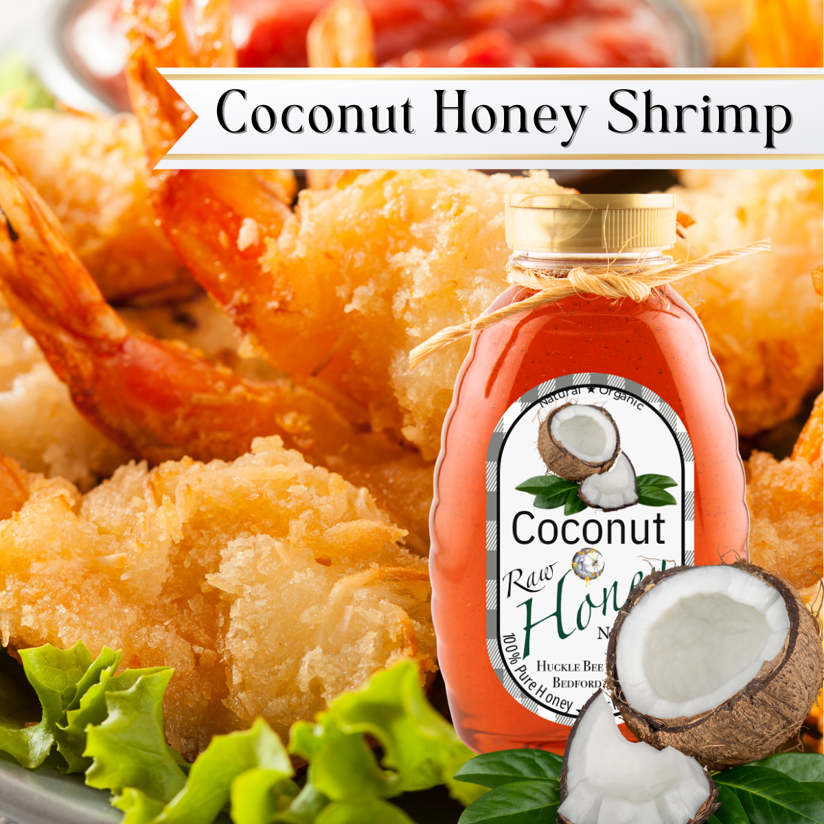 Coconut Infused Raw Honey