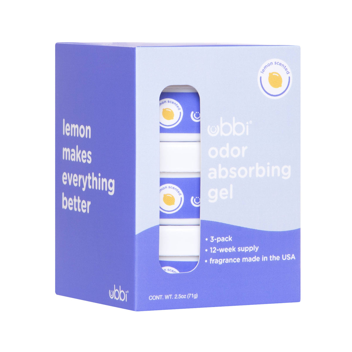 Baby Diaper Pail Odor Absorbing Gels, 3 Pack, Lemon