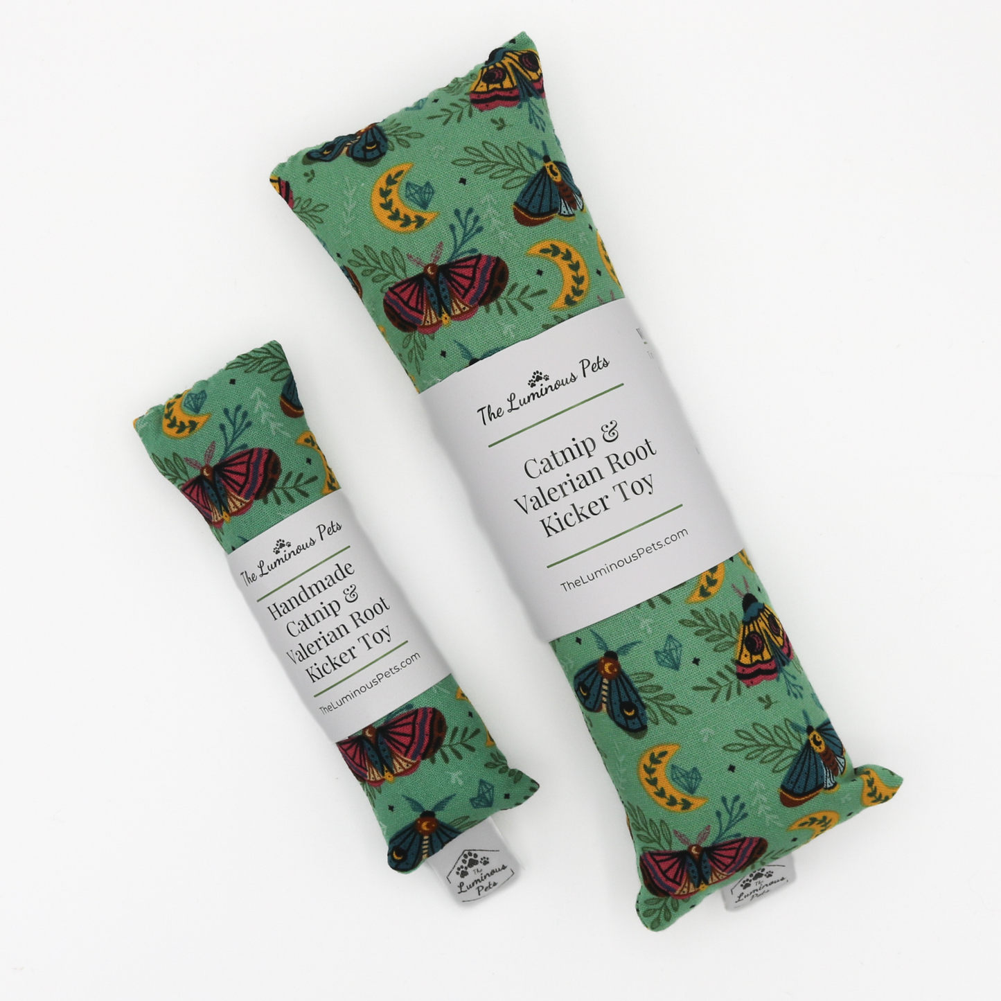 Moths & Moon | Catnip with Valerian Root Cat Toys |Cat Kicker