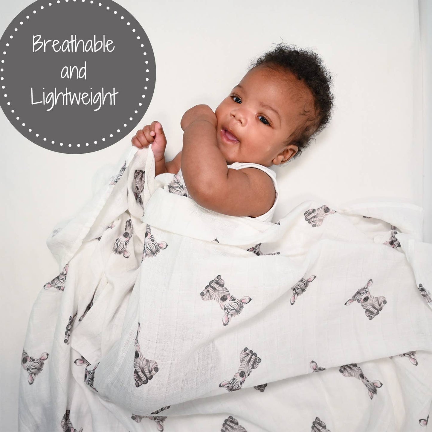 Walk on the Wild Side Baby Muslin Swaddle Blanket