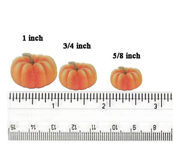 Mini Pumpkins Wafer Paper Edible Cake Decorations