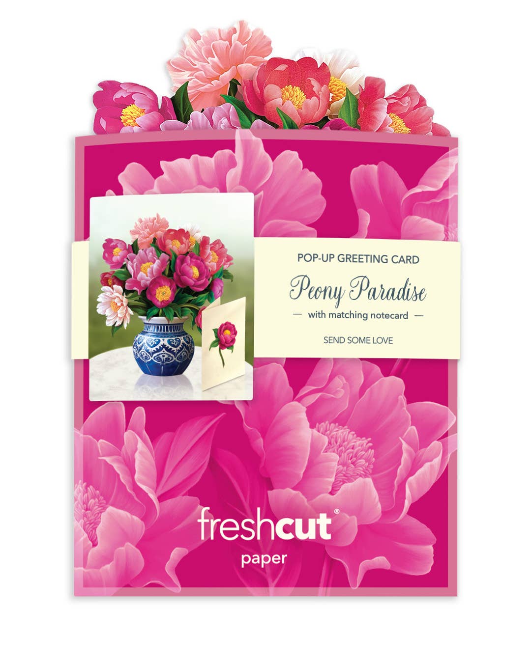 Mini Peony Paradise Pop-up Greeting Cards