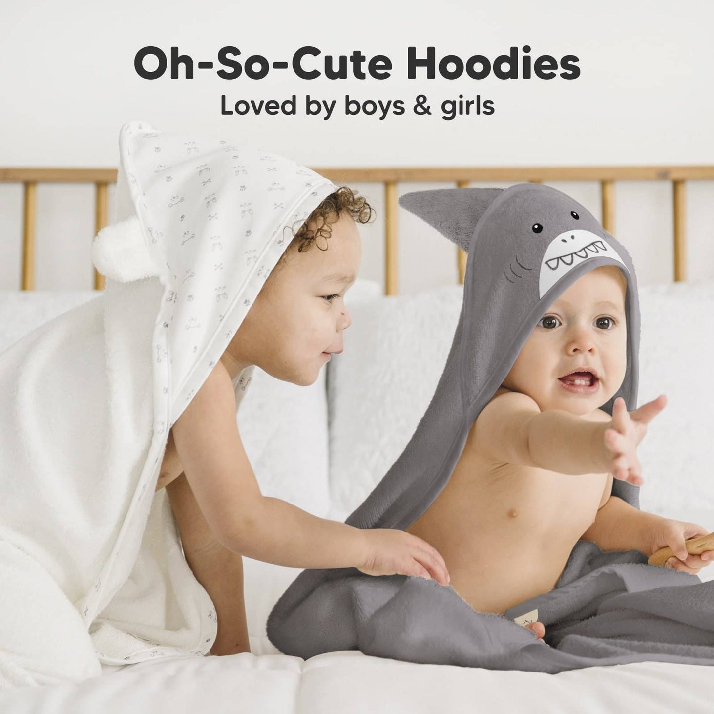 Shark Cuddle Baby Hooded Towel