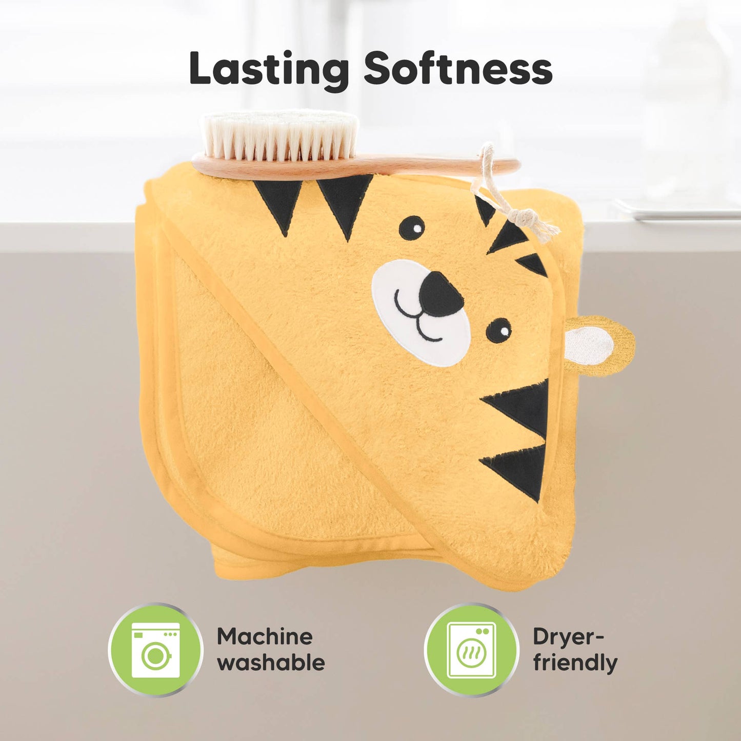 Tiger Cuddle Baby Hooded Towel