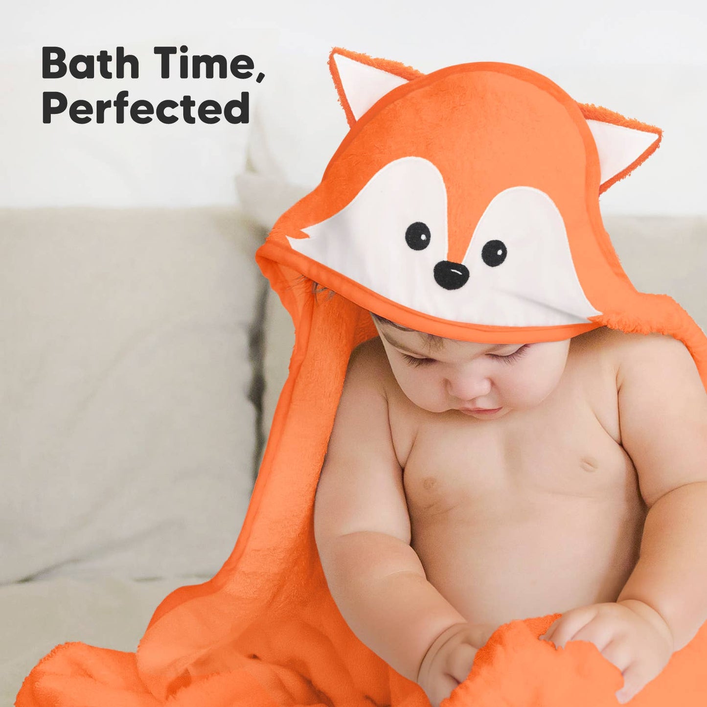 Fox Cuddle Baby Hooded Towel