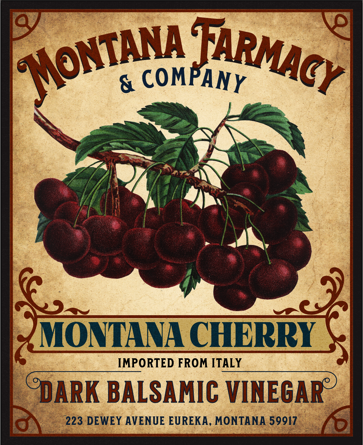 Montana Dark Cherry Balsamic Vinegar Old fashioned 100 ml