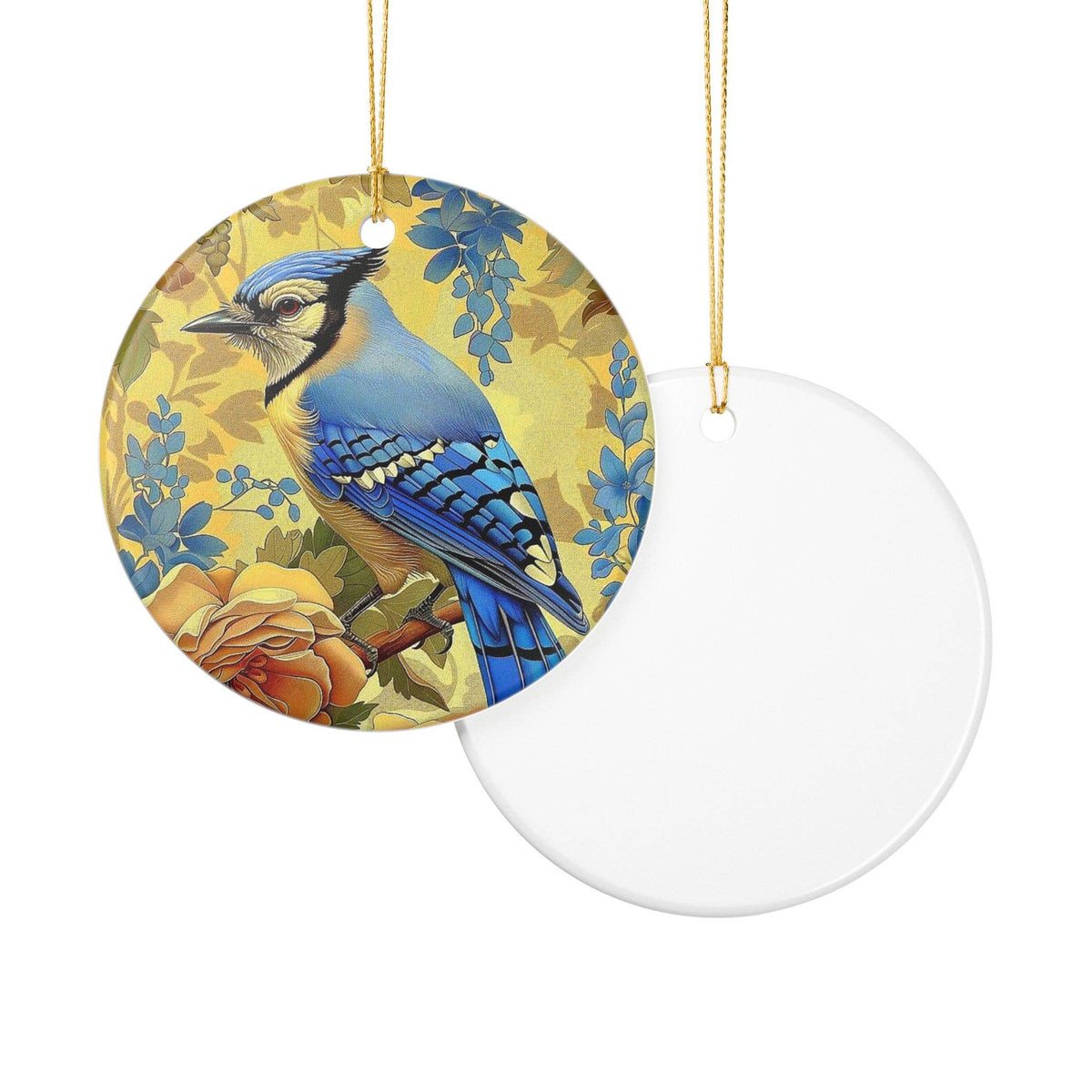 Blue Jay William Morris Christmas Ornament, Woodland