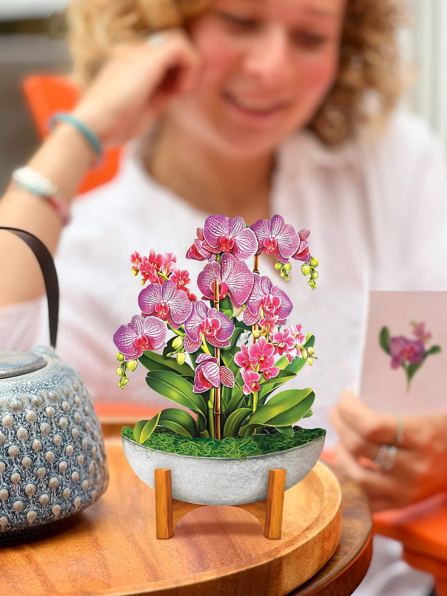 Mini Orchid Oasis Pop-up Greeting Cards