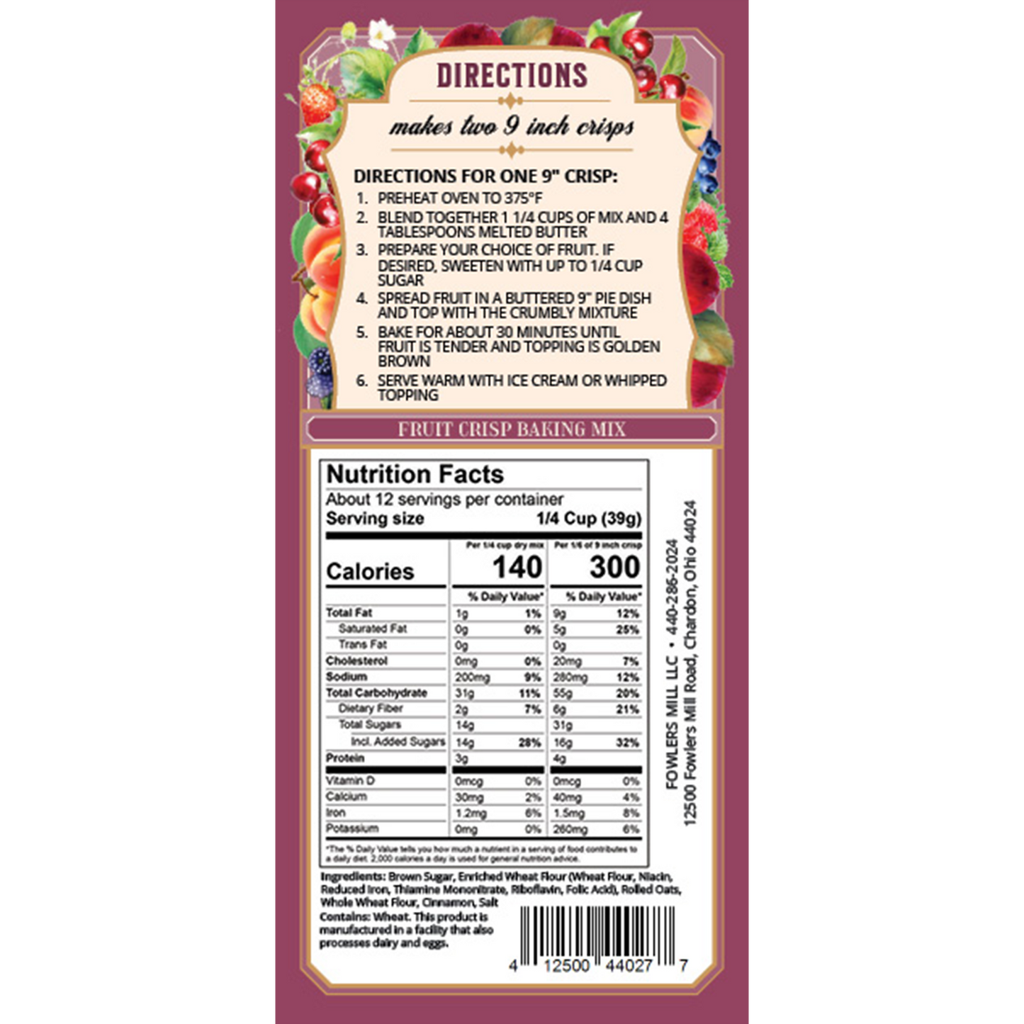 Fruit Crisp Mix