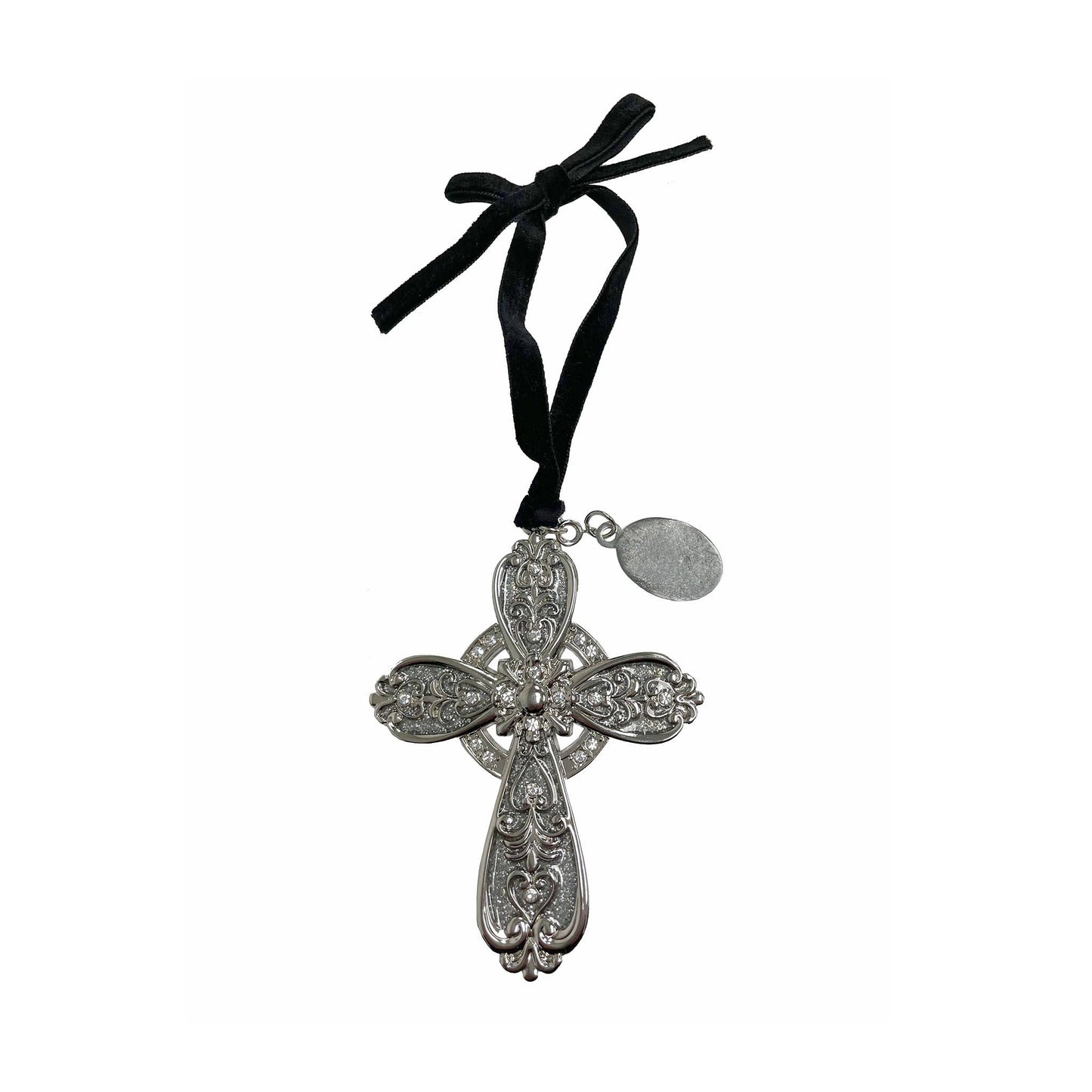 Christmas 3D Cross Ornament with Engraving Tag