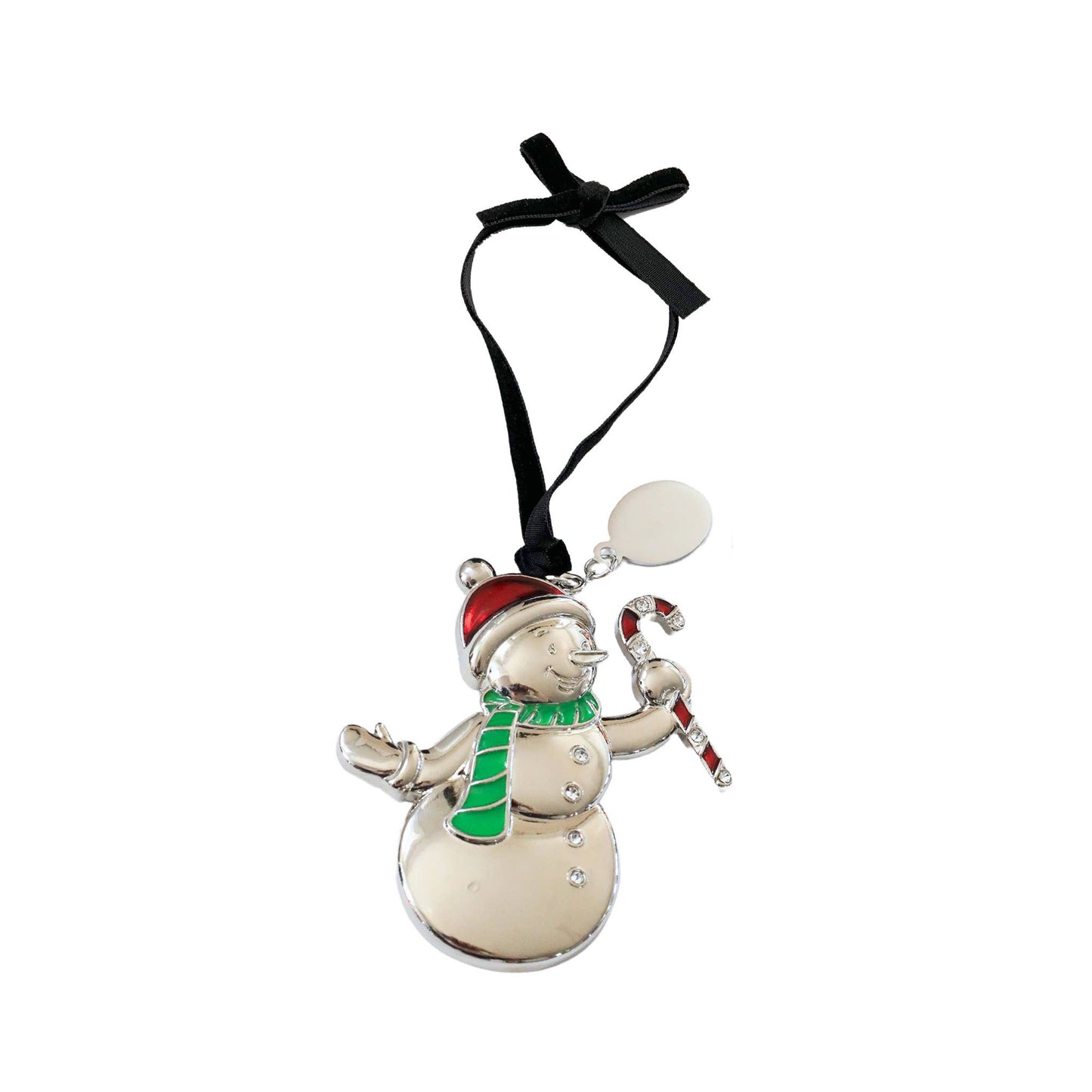 Snowman 3D Ornament w/Tag, NP 3.25" x 3"