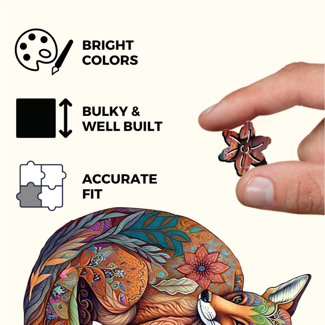 Sly Fox Wooden Jigsaw Puzzle - Thrilling