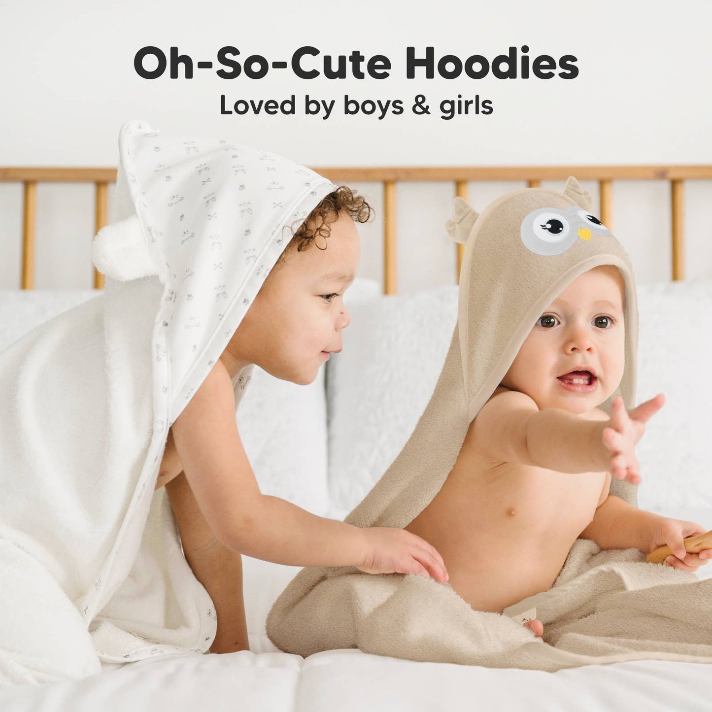 Owl Cuddle Baby Hooded Towel