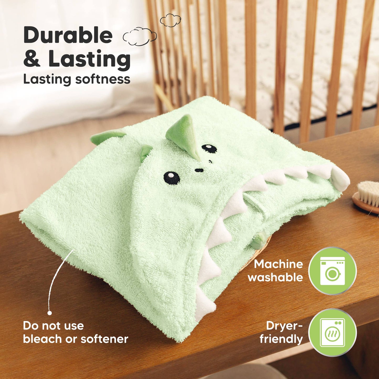 Dragon Hooded Baby Bath Towels