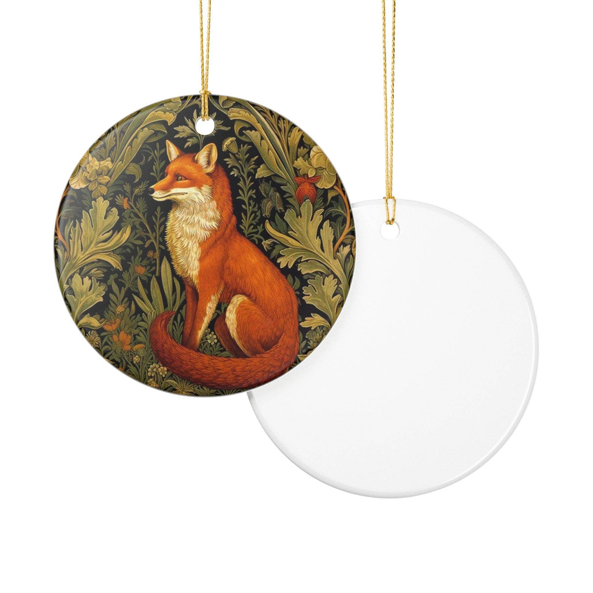 Fox William Morris Christmas Ornament, Woodland Museum Gift