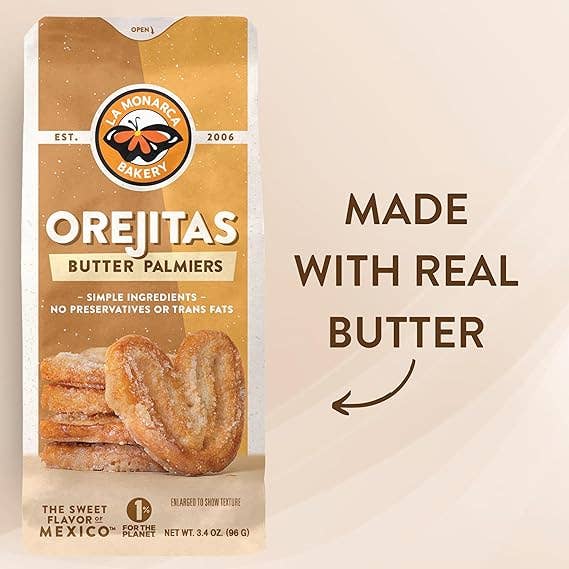 Orejitas Cookies (Mini Palmiers) 3.4 oz