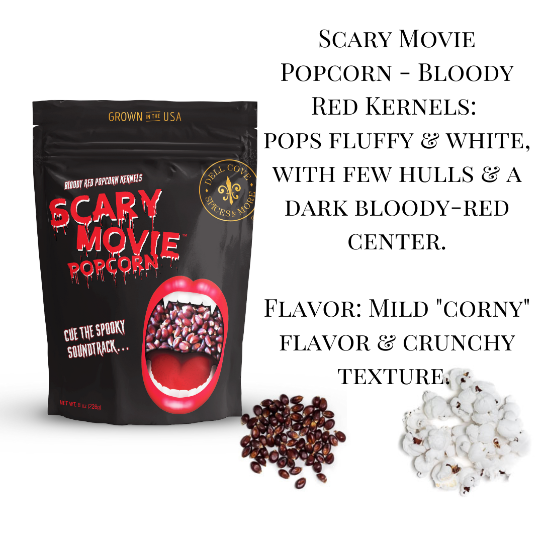 Scary Movie Popcorn Kernels - Bloody Red Halloween Popcorn