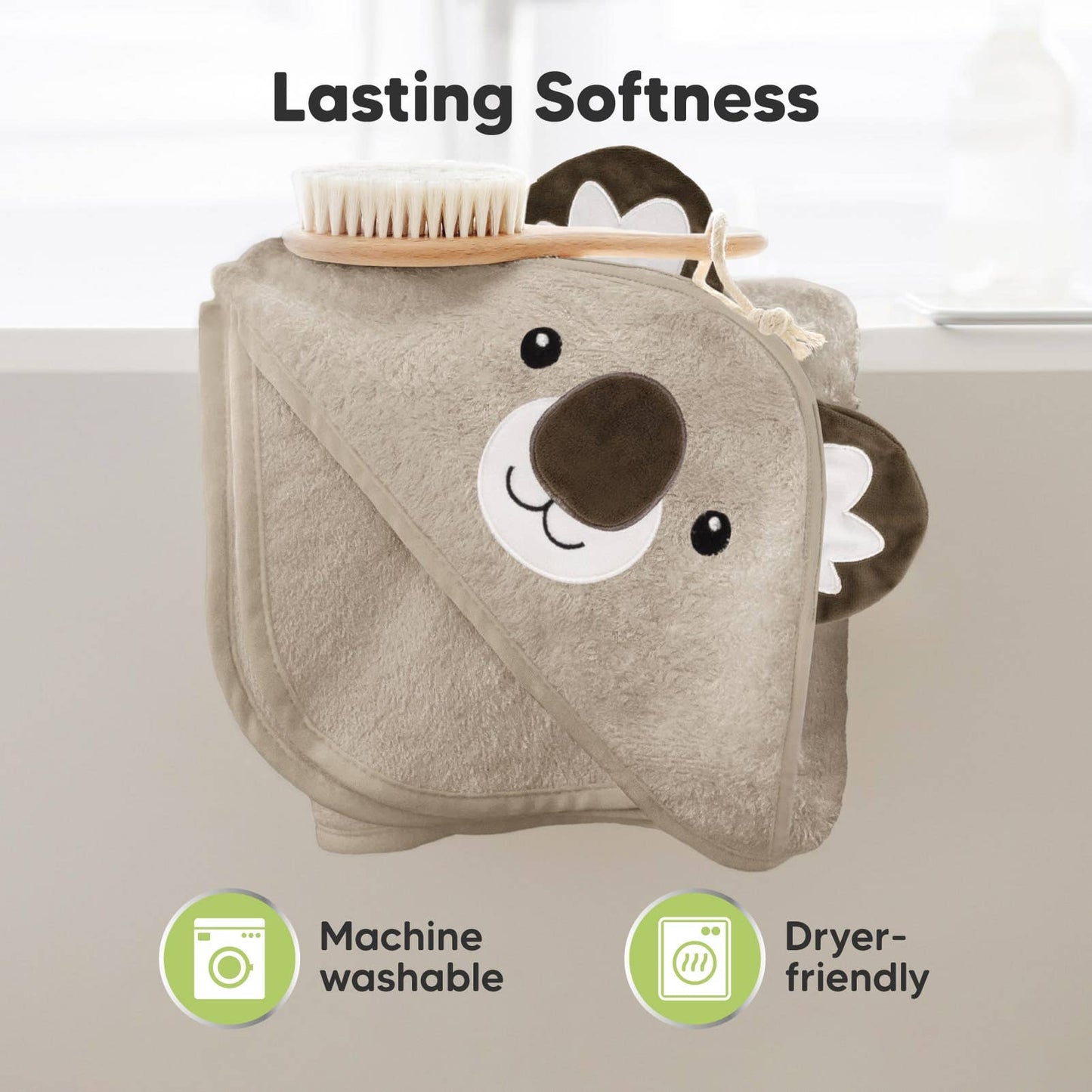 Koala Cuddle Baby Hooded Towel