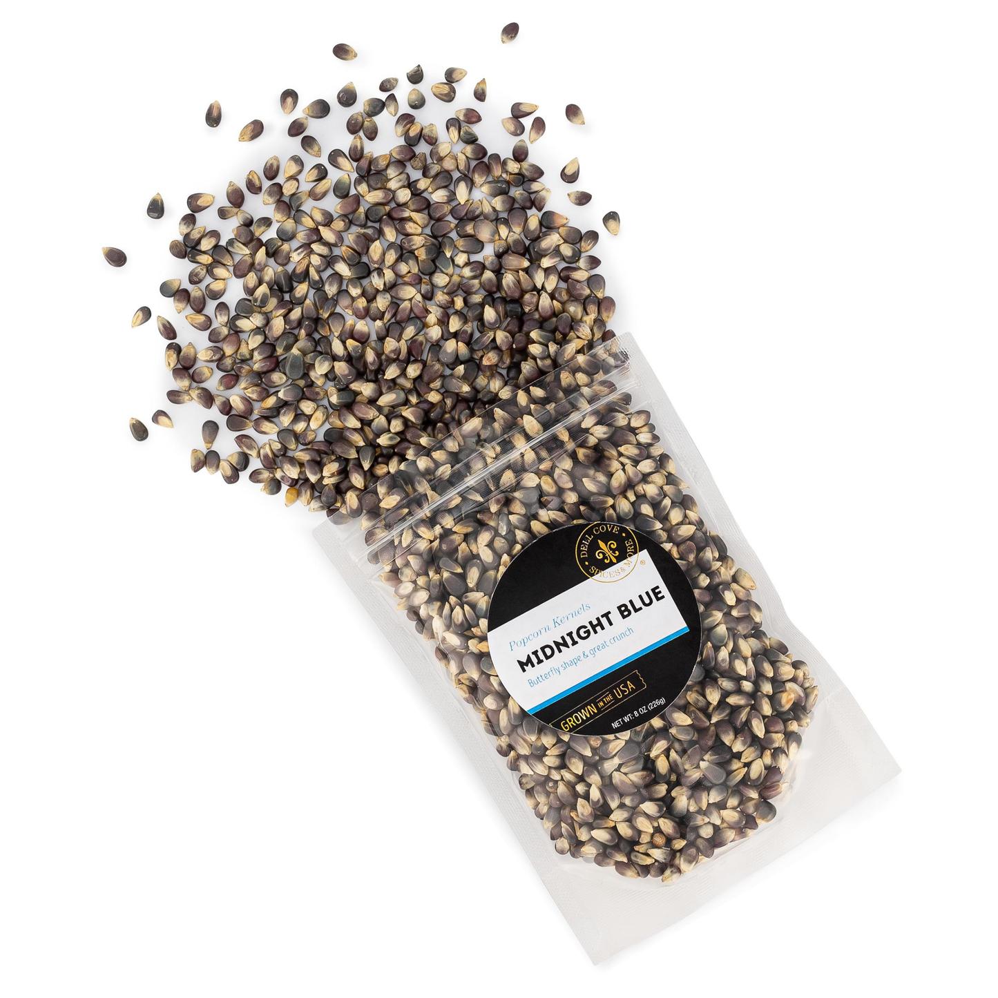 Midnight Blue Popcorn Kernels - Half Pound Bag - Movie Snack