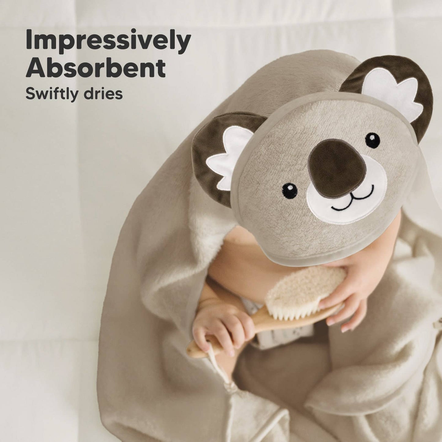 Koala Cuddle Baby Hooded Towel