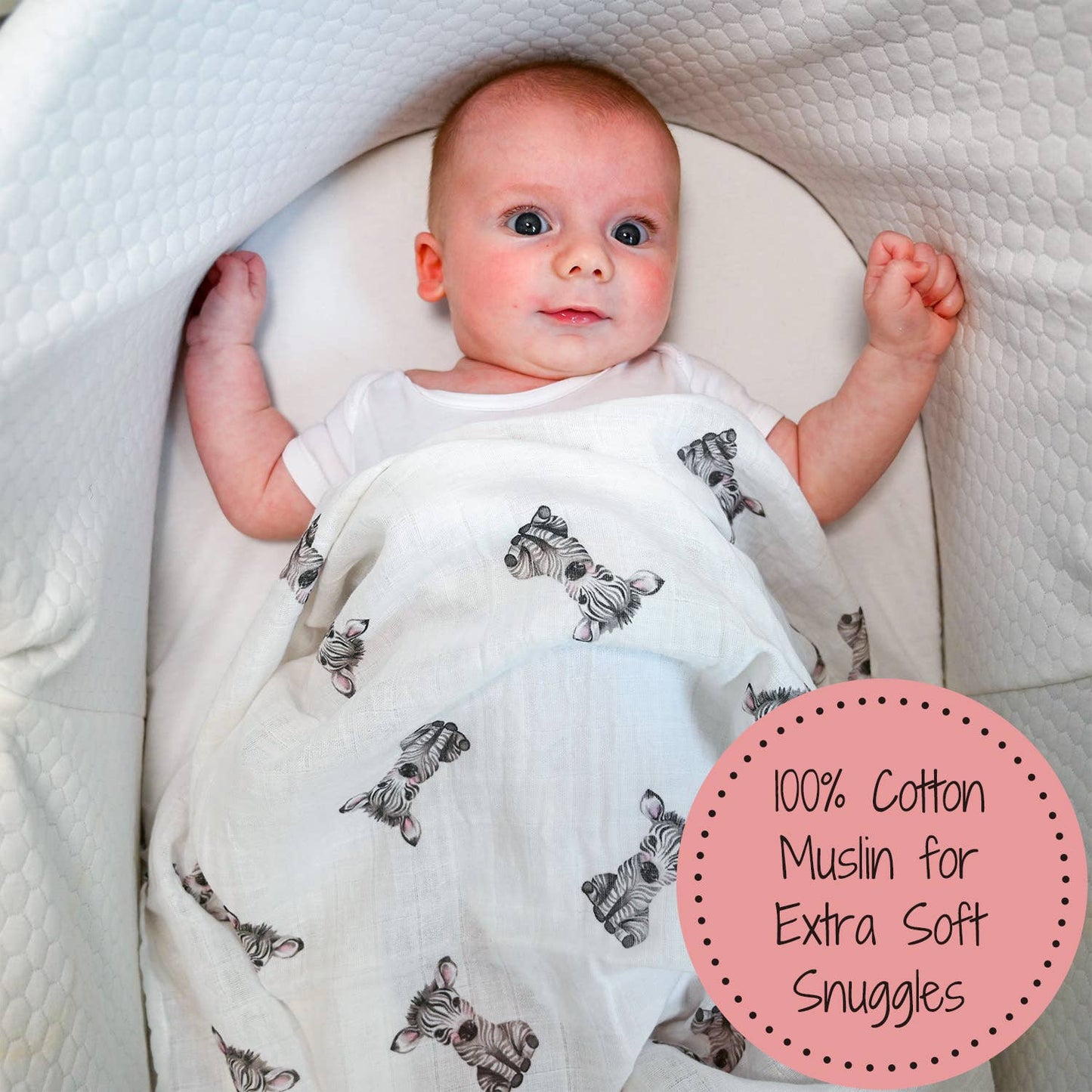 Walk on the Wild Side Baby Muslin Swaddle Blanket