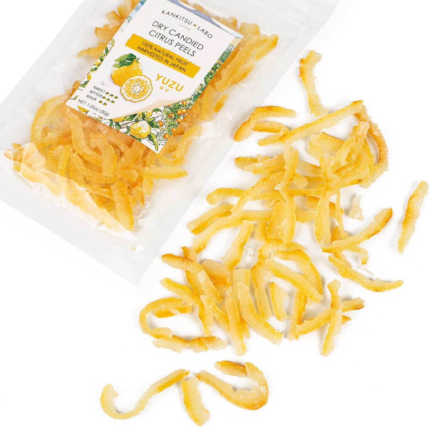Dry Candied Yuzu Peel, 1.05 oz