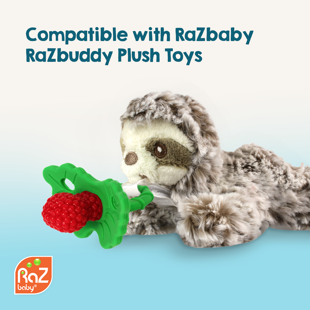 RaZberry Silicone Teether 2PK - Black & White
