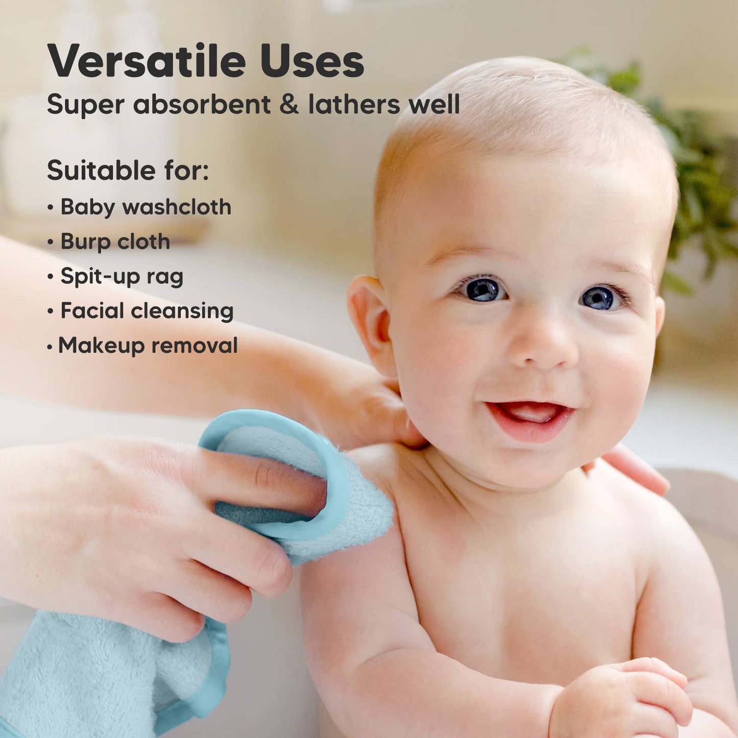 6-Pack Baby Wash Cloths