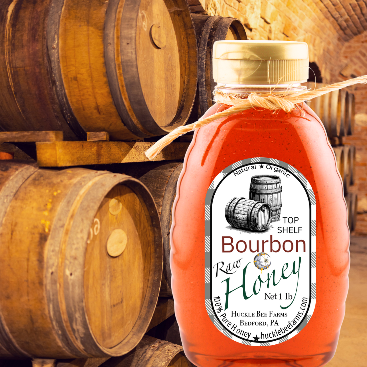 Bourbon Infused Raw Honey