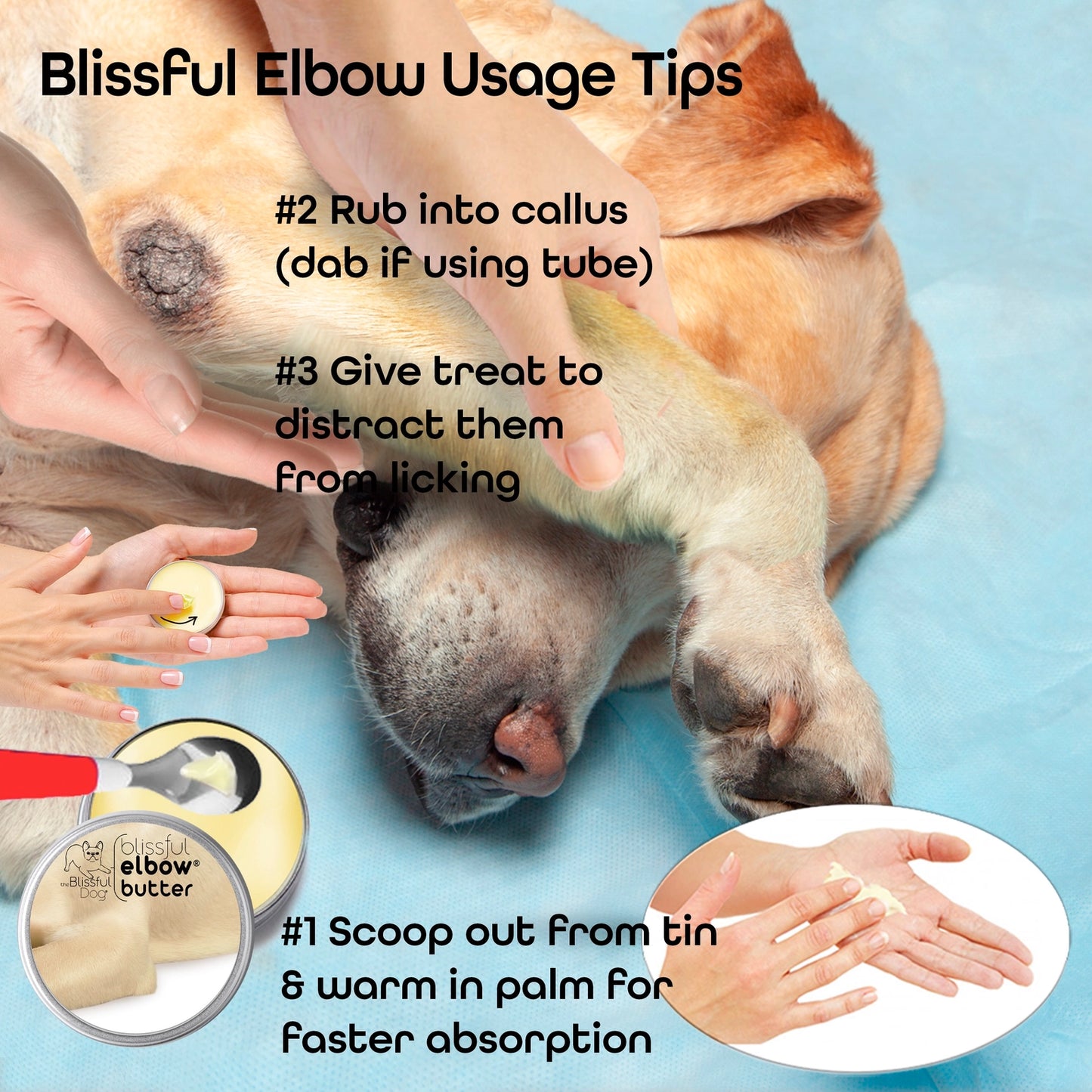 2oz Blissful Dog Elbow Butter