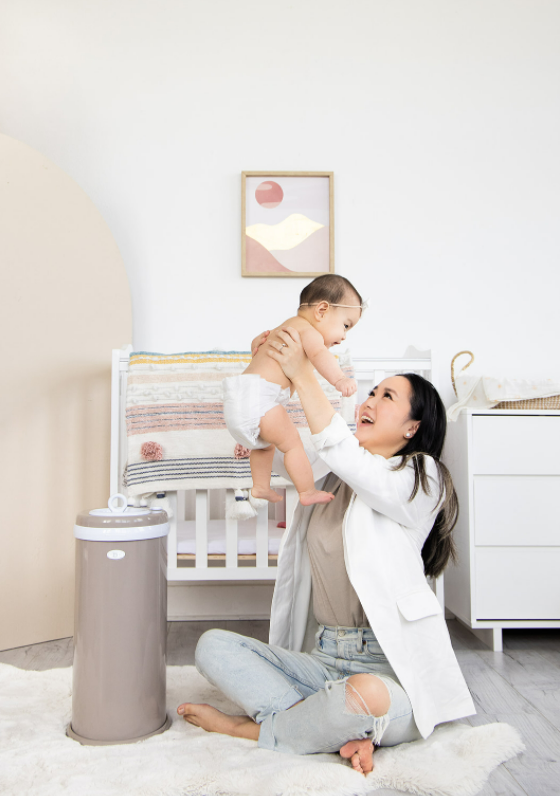 Taupe Diaper Pail