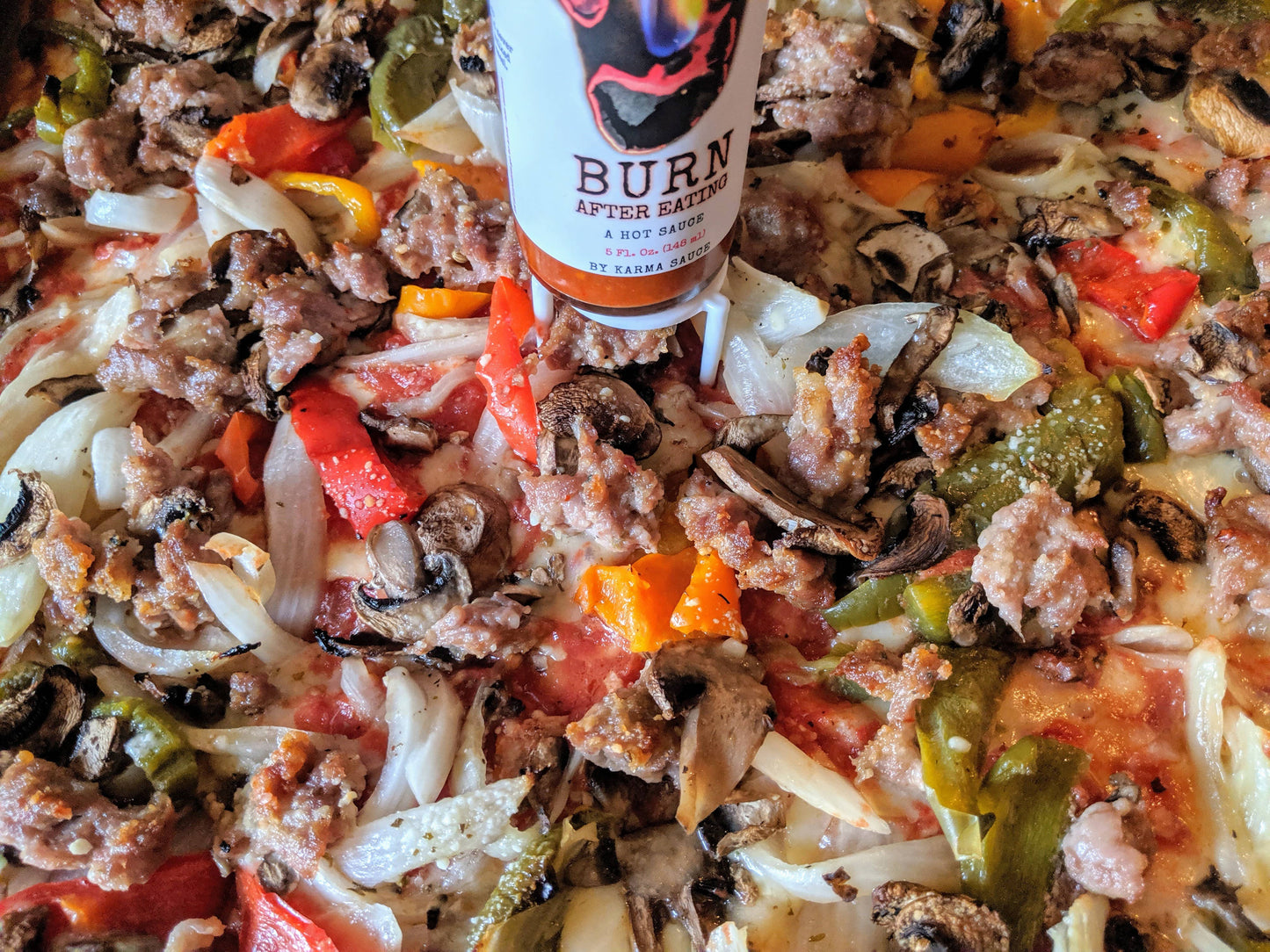 Burn After eating hot sauce