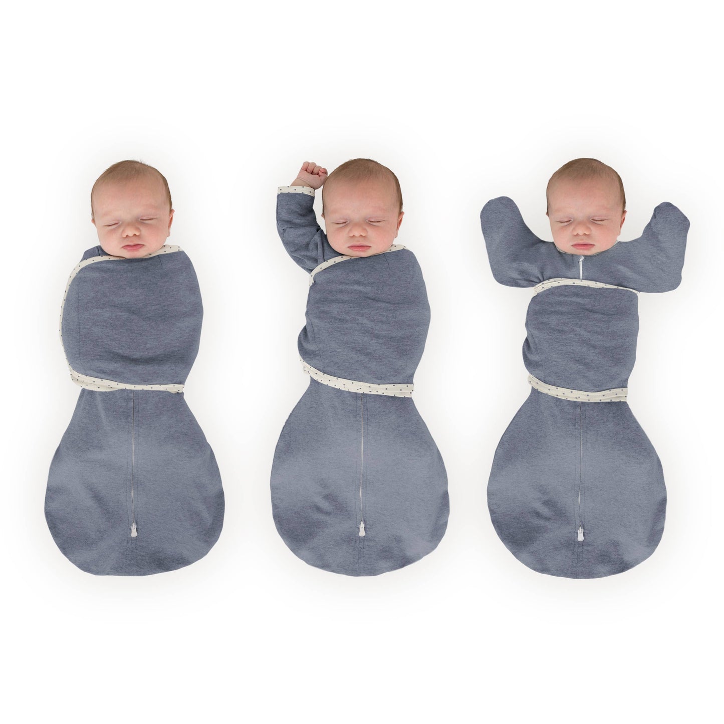 Omni Swaddle Sack, Heathered Denim