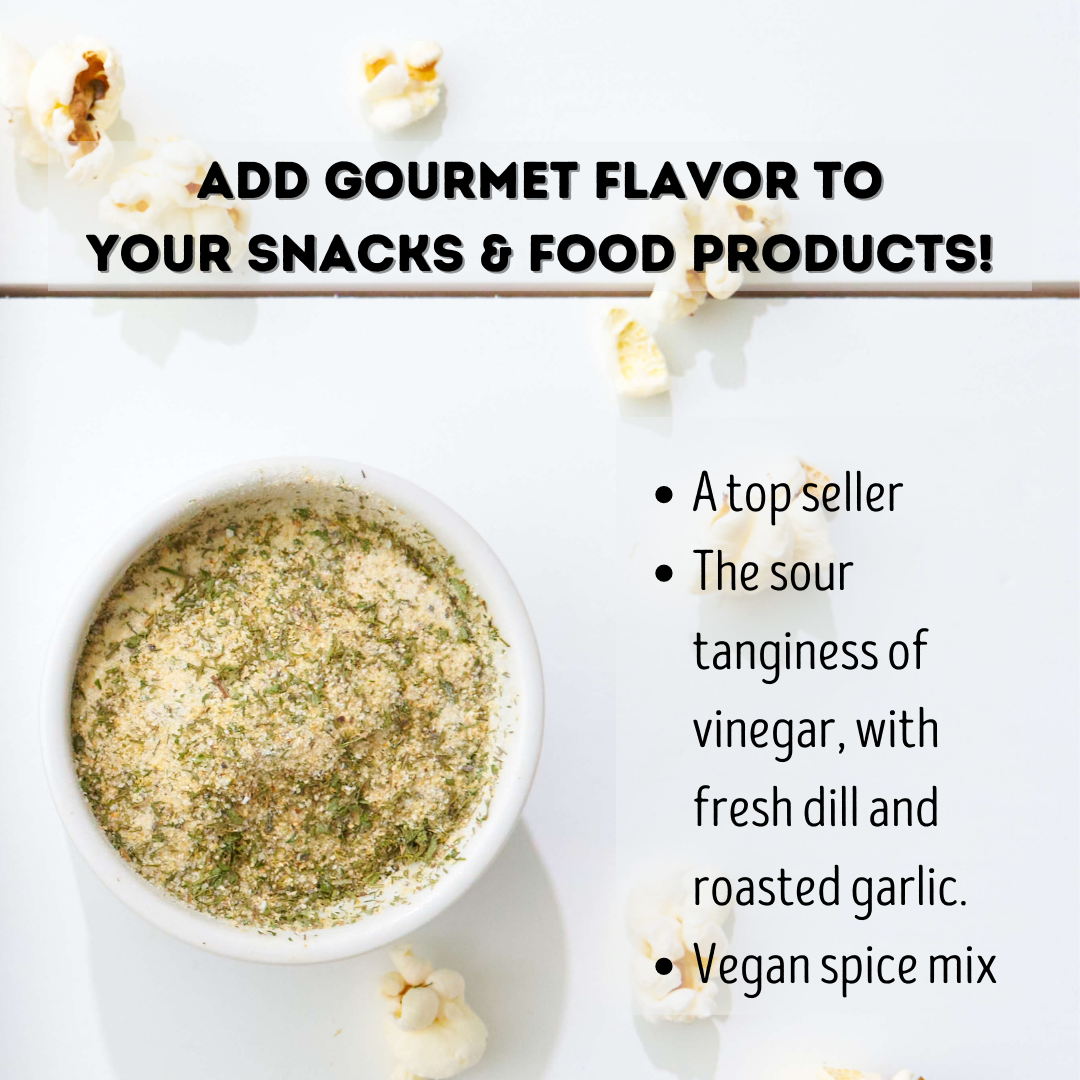 Dill Pickle Popcorn Seasoning - Tangy, Sour Snack Topping