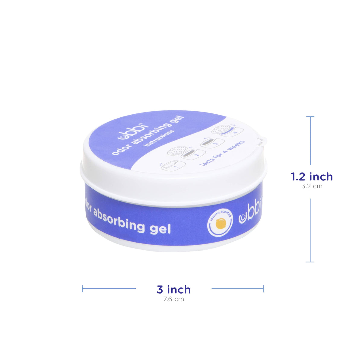 Baby Diaper Pail Odor Absorbing Gels, 3 Pack, Lemon