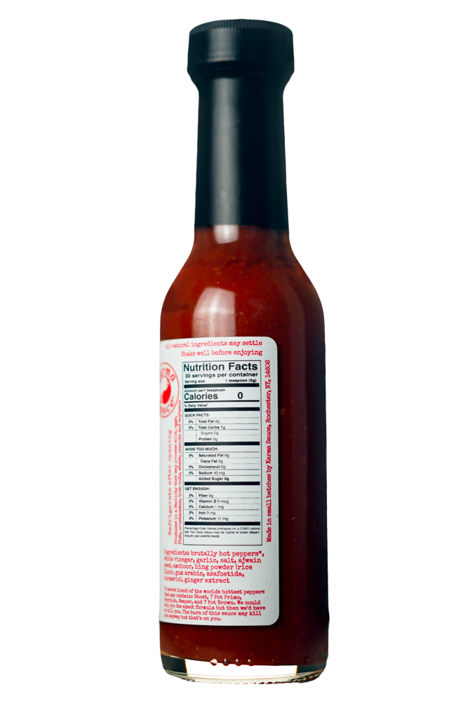 Burn After eating hot sauce