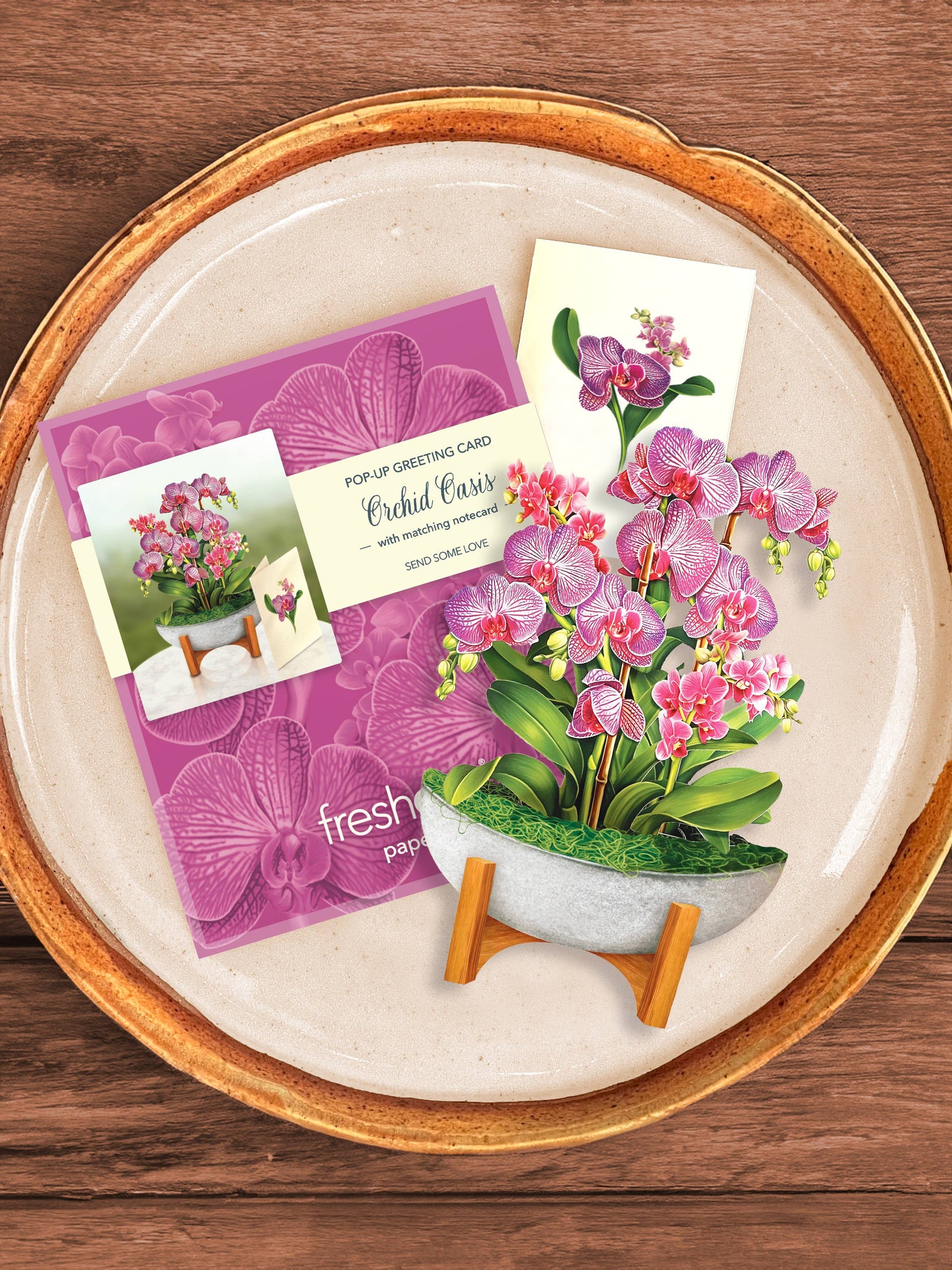 Mini Orchid Oasis Pop-up Greeting Cards